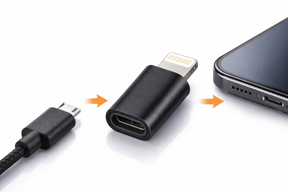 iPhone 5c Uyumlu Android Micro USB Şarj Kablosunu iPhone Lightning e Çevirici