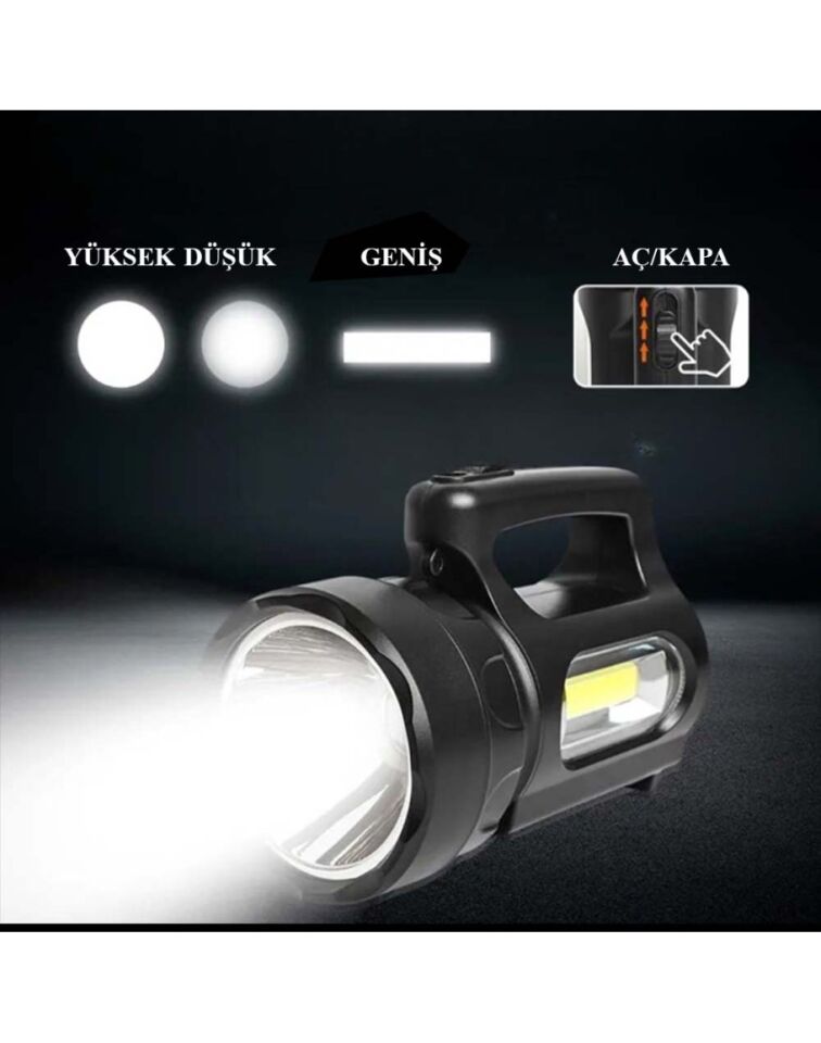 Profesyonel Ultra Güçlü LED El Feneri - Yüksek Performanslı 900 Lümen Aydınlatma