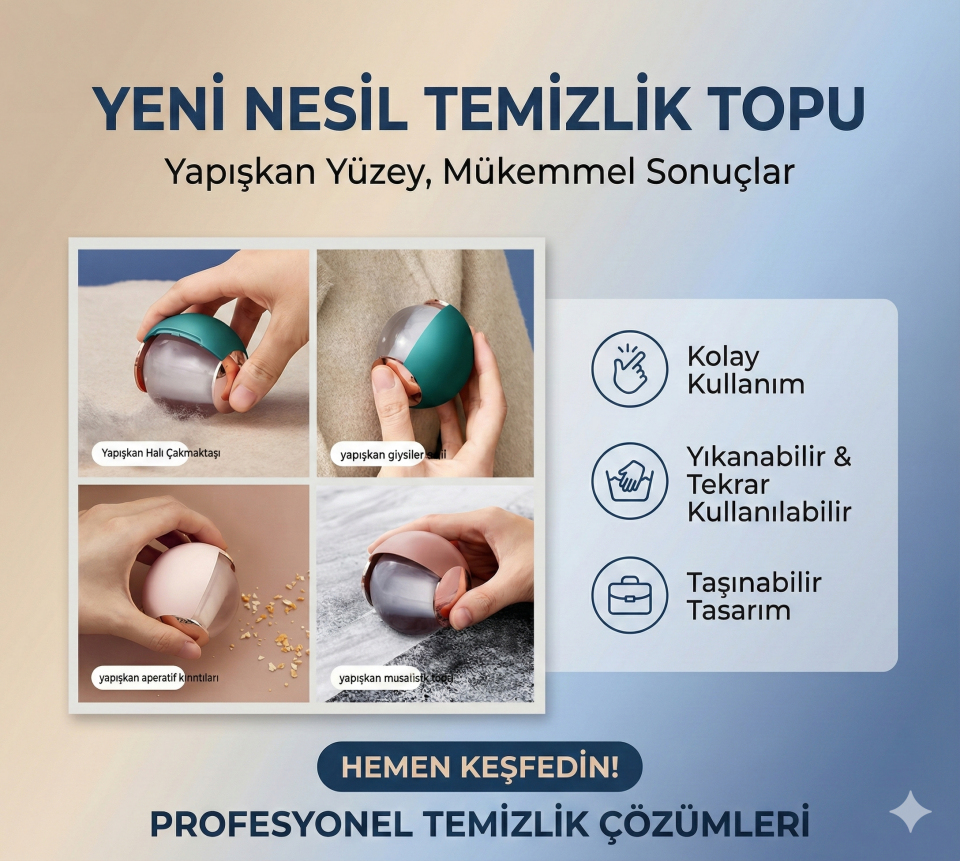 Taşınabilir Yıkanabilir Giysiler Yapışkan Saç Topu