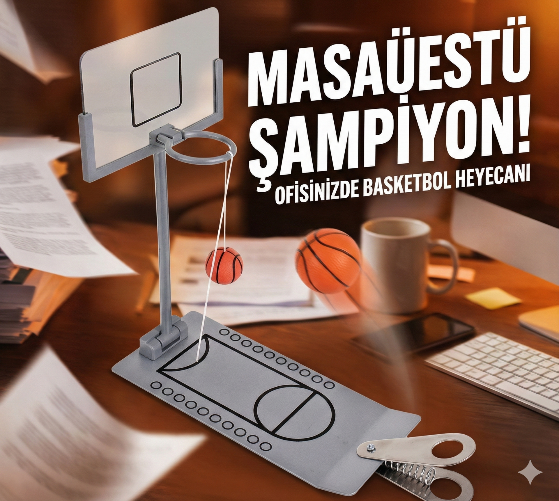 Masaüstü Metal Basketbol Oyunu