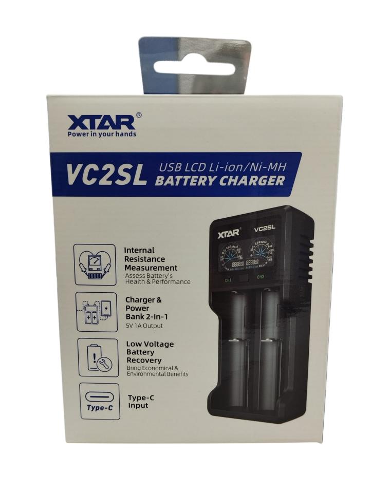 Xtar VC2SL İkili Li-ion / NI-CD / NI-MH Pil Şarj Cihazı