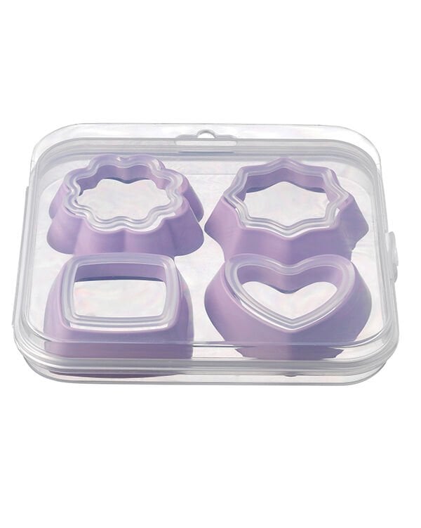 Kurabiye Kalıbı 4 Parça 8 Şekil - Saklama Kutulu