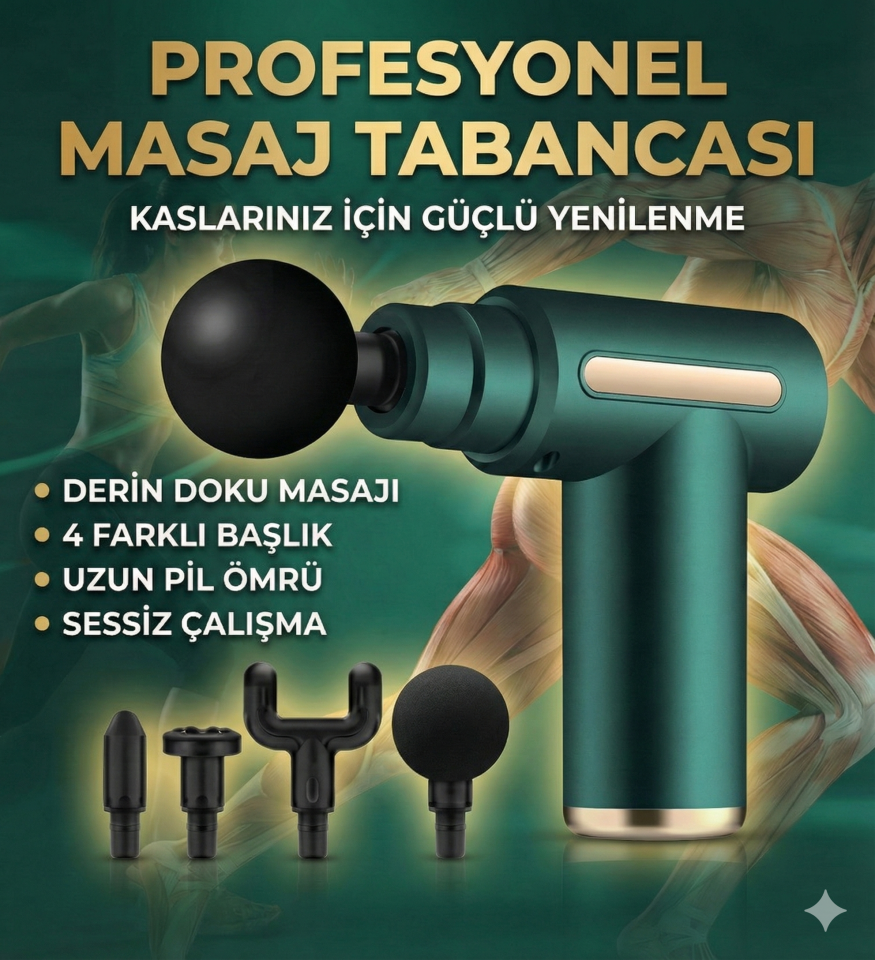 4 Başlıklı 6 Kademeli Titreşimli Şarjlı Mini Masaj Aleti