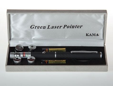 Yeşil Lazer Pointer 100 mW 15 Km Etkili (5 Başlıklı)