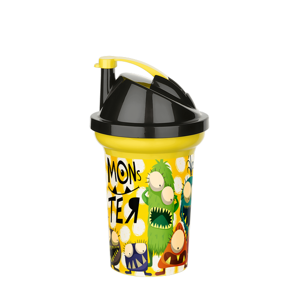 Tedy Pipetli Çocuk Içecek Bardağı Desenli Bardak 300ml