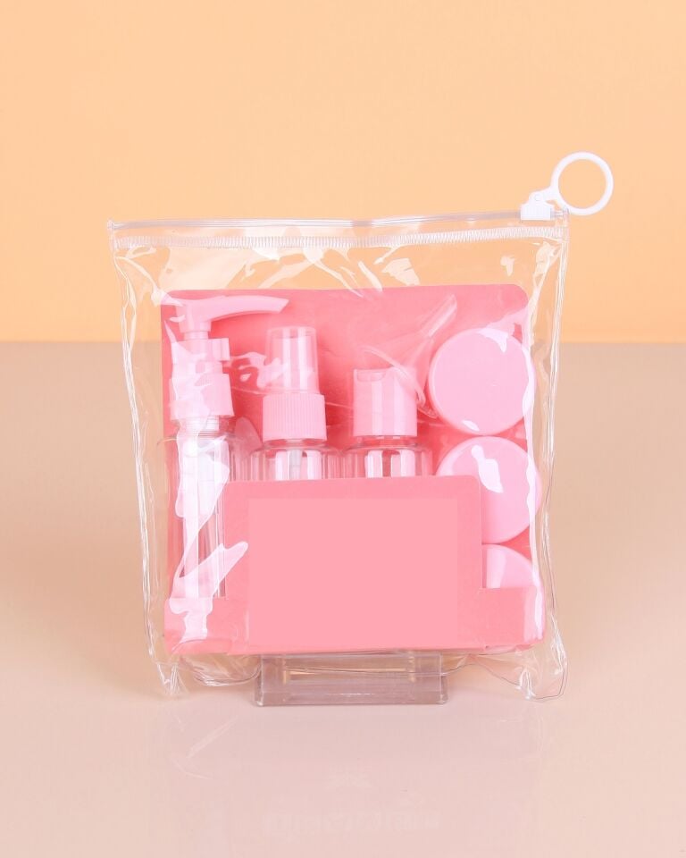 Parfüm Şişesi - Kozmetik Şişesi - 8 li Seyahat Doldurulabilir Kozmetik Seti