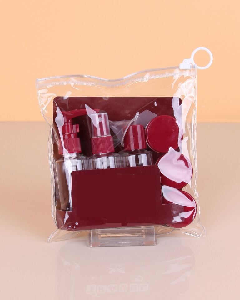 Parfüm Şişesi - Kozmetik Şişesi - 8 li Seyahat Doldurulabilir Kozmetik Seti
