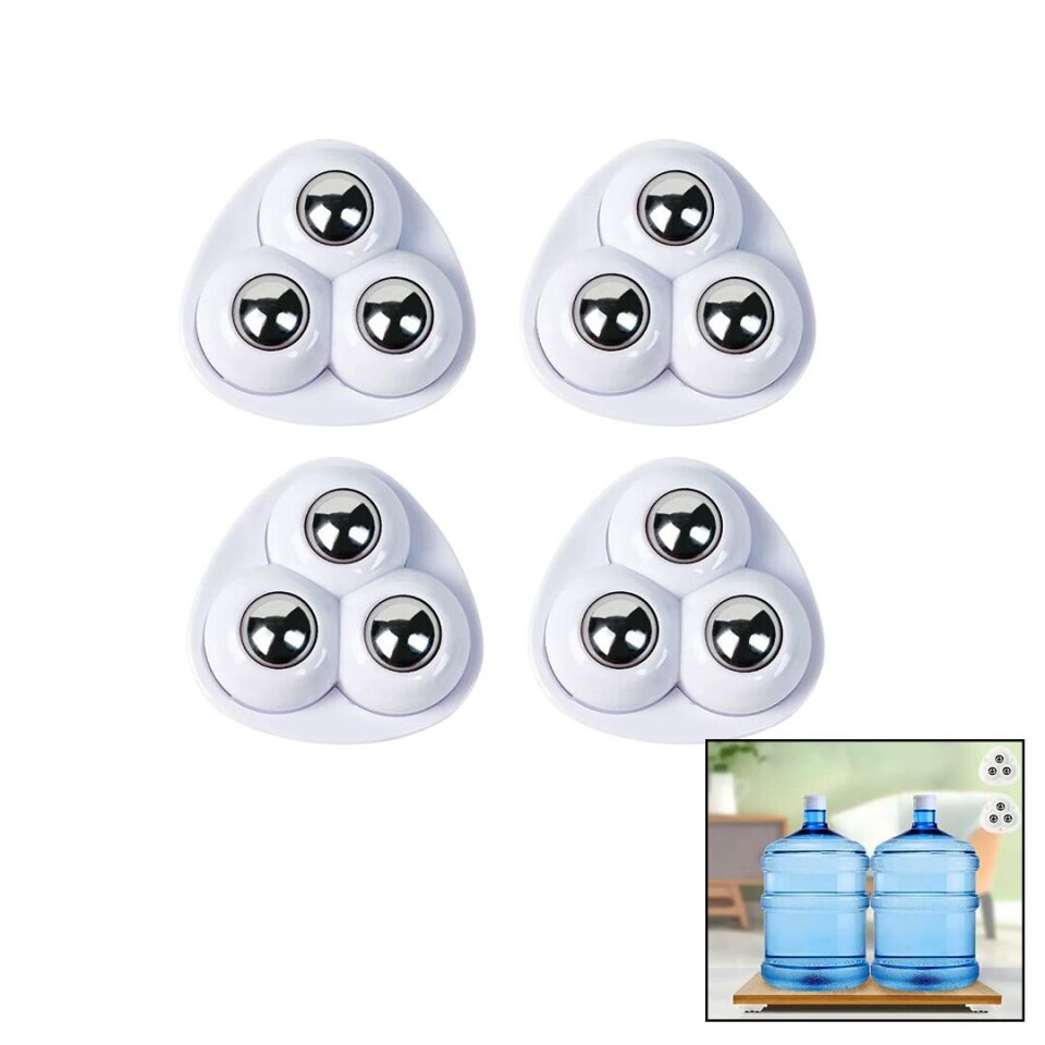 4PCS 3 BİLYA TEKERLEKLİ MOBİLYA EŞYA TAŞIMA APARATI 360°