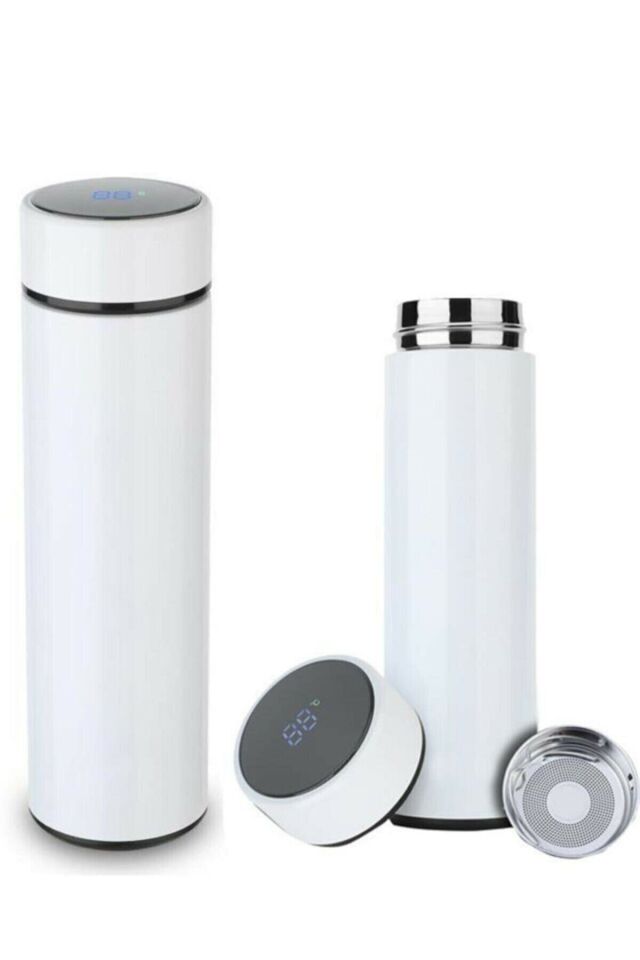 Dijital Sıcaklık Göstergeli Renkli Çelik Termos - 500 ML