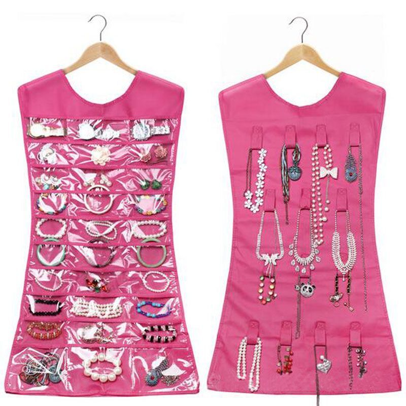 Elbise Şeklinde Takı Organizeri - Pembe