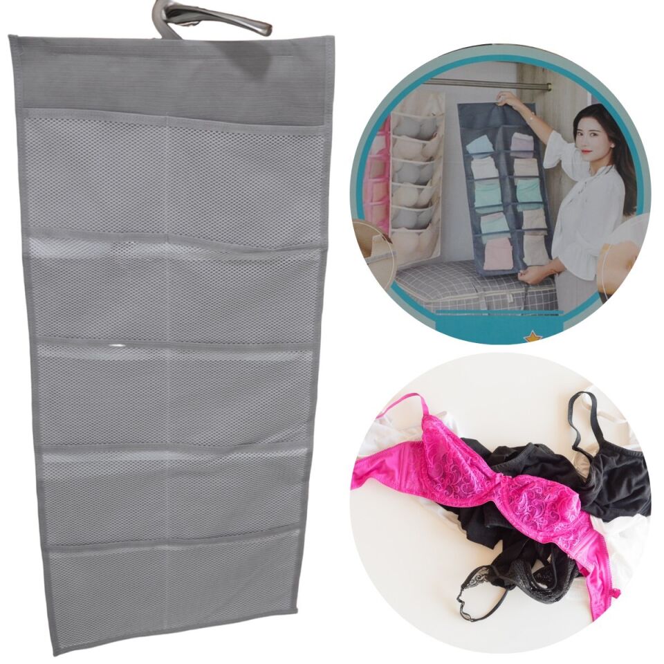 Dolap İçi Asılabilir İç Çamaşırı Dolap Düzenleyici - 15 Gözlü