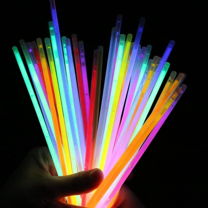 Karanlıkta Yanan Parlayan Fosforlu Glow Çubuk Bileklik 50 Adet