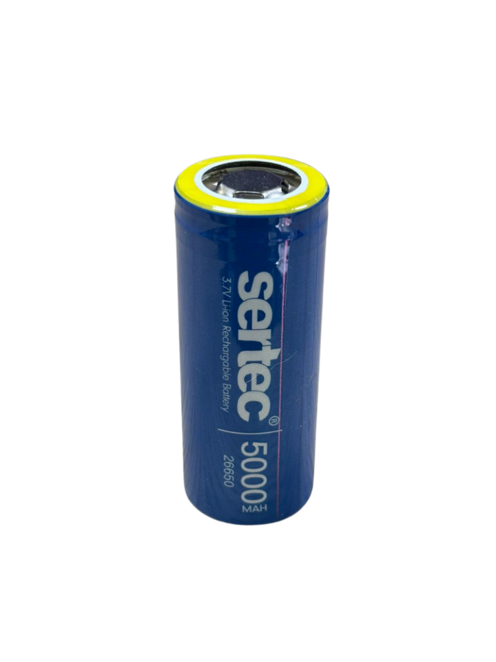 Sertec ICR26650 Li-Ion 3.7V 5000mAh 3C Şarjlı Pil
