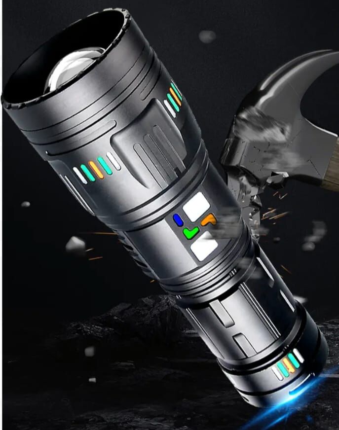 F.B.I Pro F-3002 Alüminyum TG LED Gece Şeritli Type-C Şarjlı El Feneri