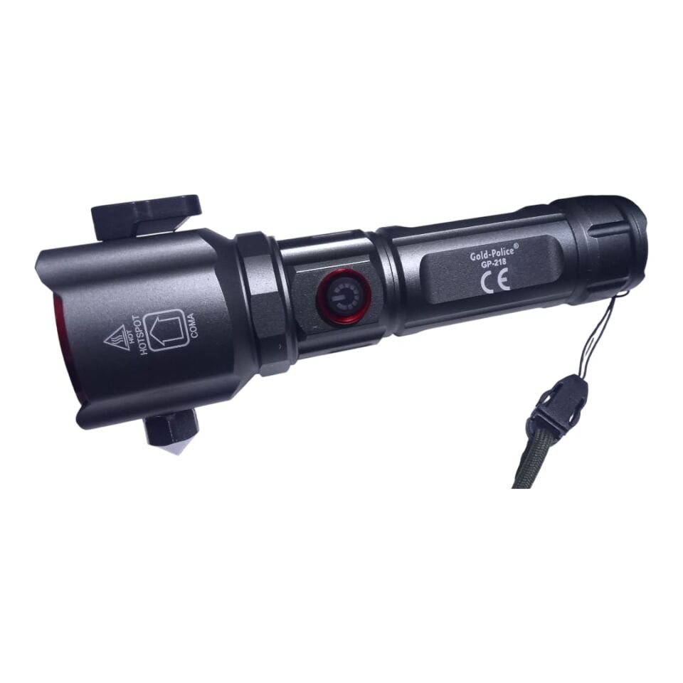 Gold Police GP-218 Acil Durum El Feneri Güçlü TG LED 3000 Lümen