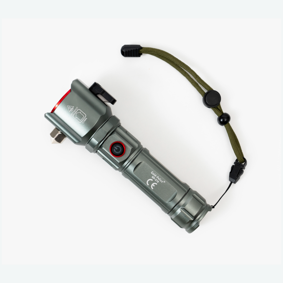 Gold Police GP-218 Acil Durum El Feneri Güçlü TG LED 3000 Lümen