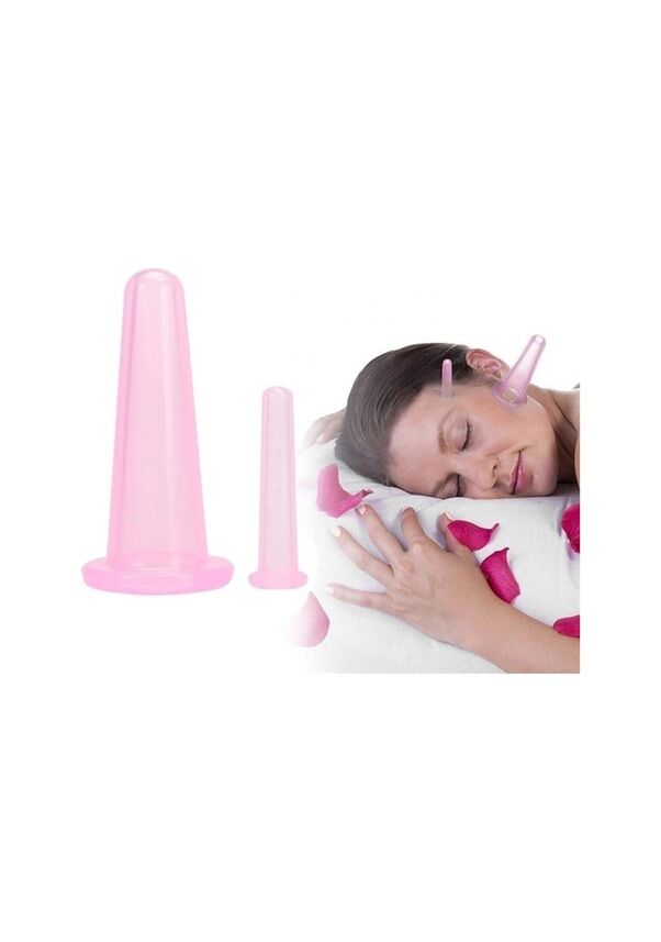 Hacamat Kupası Seti Silikon - 5li Set - Selülit Masaj Seti