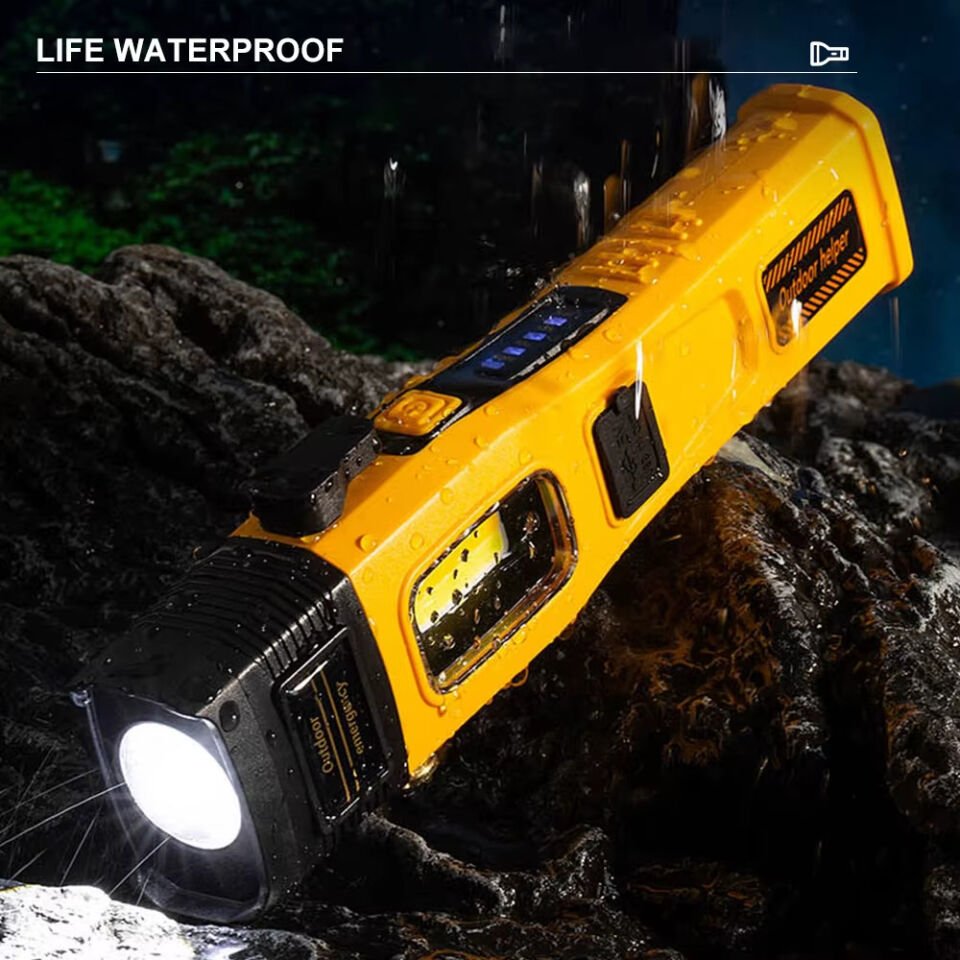 Wison WS-1414 Cam Kıracaklı Dijital Göstergeli Mıknatıslı Şarjlı Acil Durum Tamirci Feneri