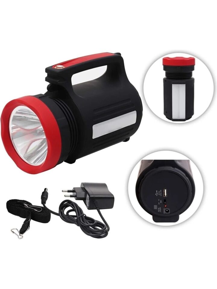 Wıson WS-3580 Uzun Menzilli LED El Feneri 28saat Çalışma süresi 10watt