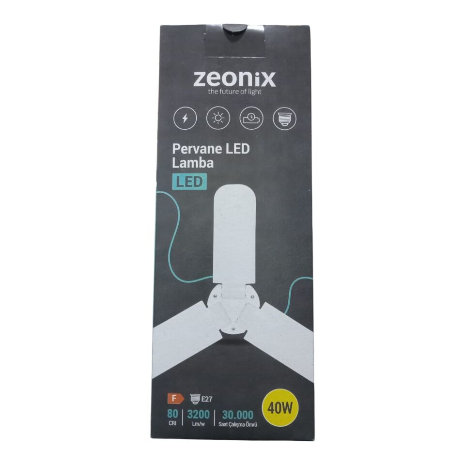 ZEONİX 40W 3 KANATLI PERVANE AMPUL