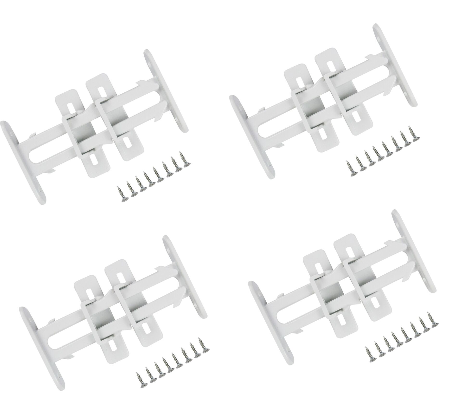 4 Adet Bebek Çocuk Koruma Kilidi - Dolap Çekmece Kilidi Sürgülü Kilit