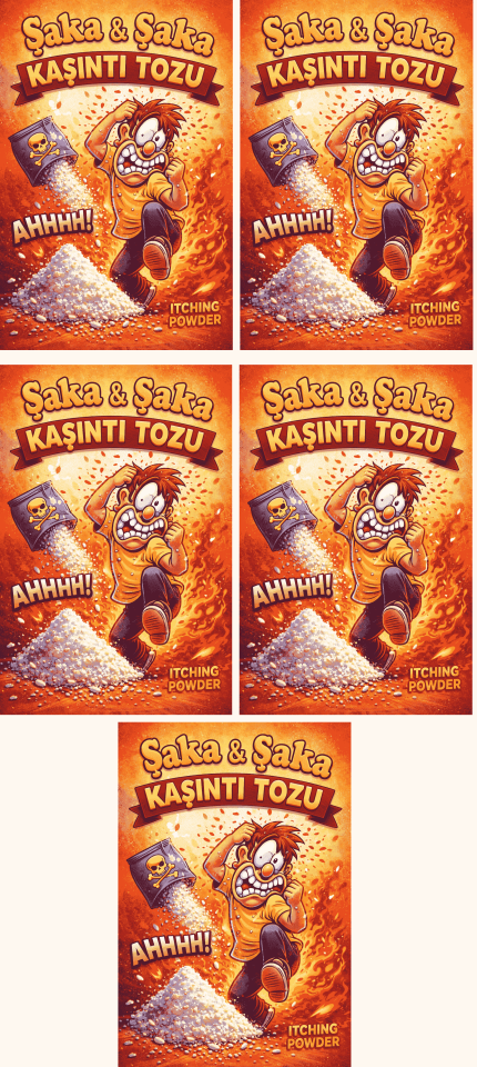 5 Adet Kaşıntı Tozu Şaka Kaşıntı Tozu Eğlence Şaka Amaçlı Toz