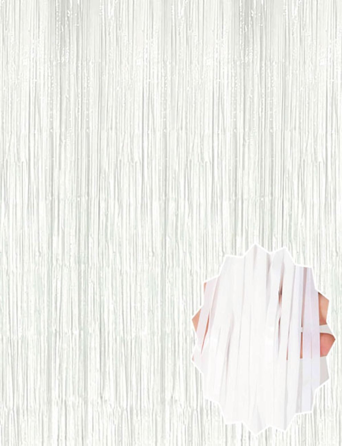 Soft Beyaz Renk Duvar ve Kapı Perdesi İthal 100x200 cm