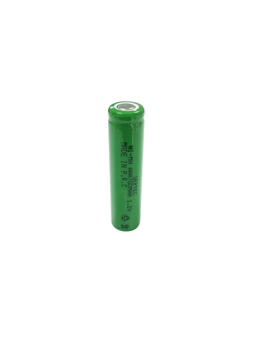 Sertec - 1.2V 700 Mah - AAA - Ni-MH Şarjlı Pil - (Başsız / Flat Head)