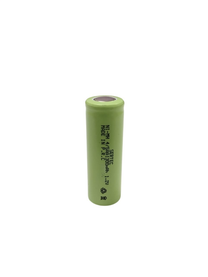 Sertec - 1.2V 1300 Mah - 4/5AA- Ni-MH Şarjlı Pil - (Başsız / Flat Head)
