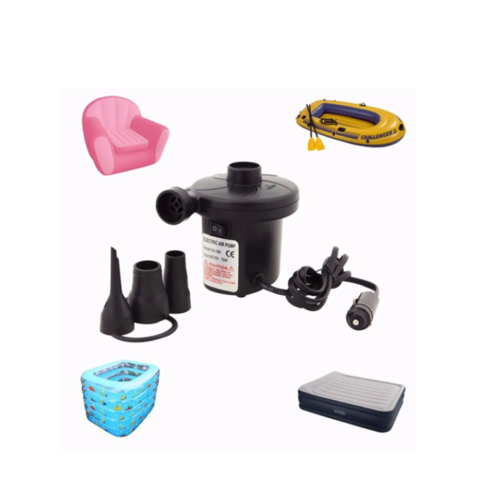 Yatak Şişirme Havuz Şişirme - Boşaltma Pompası Araç Şarj 12V