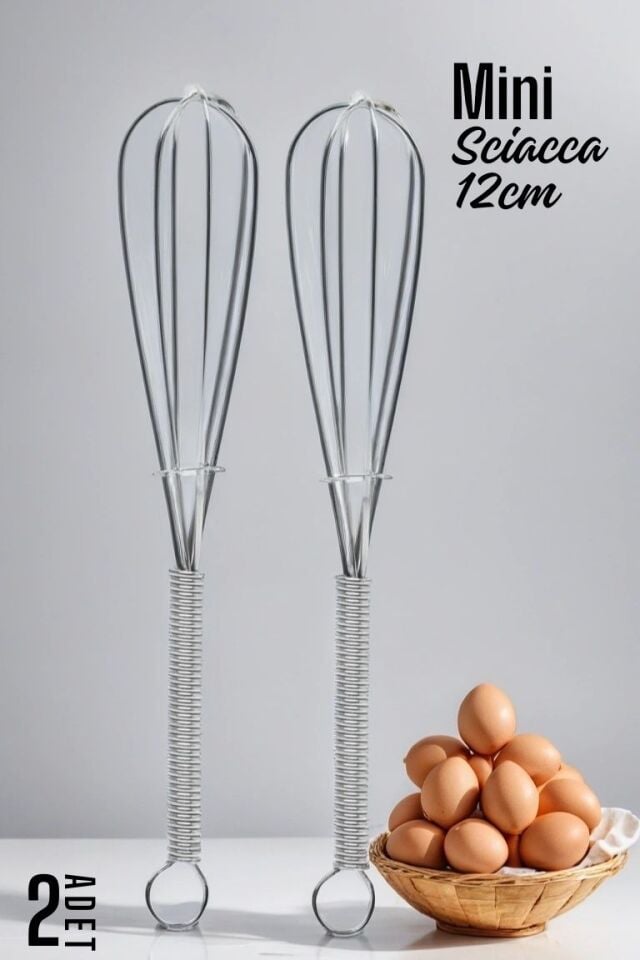 Sciacca Mini Çırpıcı Çelik 2 adet