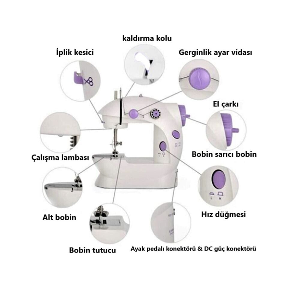 Çocuklar İçin Oyuncak Mekanik Gerçekçi Dikiş Makinesi - Eğitici Ve Eğlenceli Oyuncak Dikiş Makine