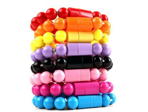 Android Boncuk Tasarımlı Bileklik Şeklinde Şarj Data Kablosu