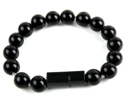 Android Boncuk Tasarımlı Bileklik Şeklinde Şarj Data Kablosu