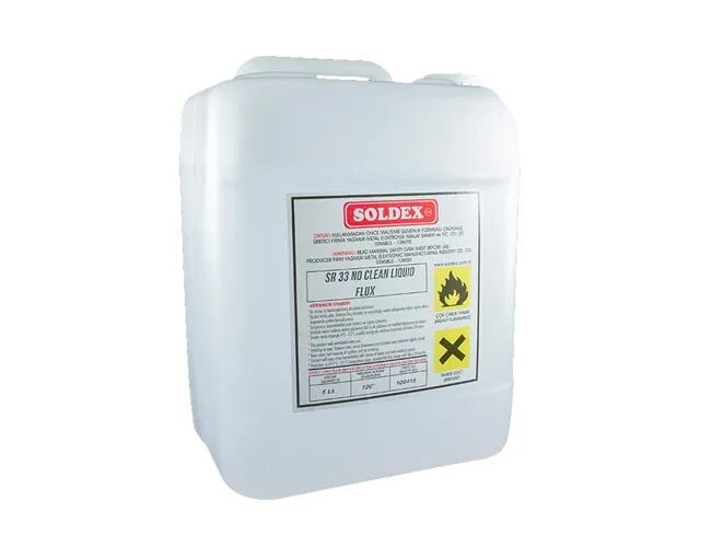 Soldex No Clean Flux 20 LT SR33 - Temizleme Gerektirmeyen Lehim Suları