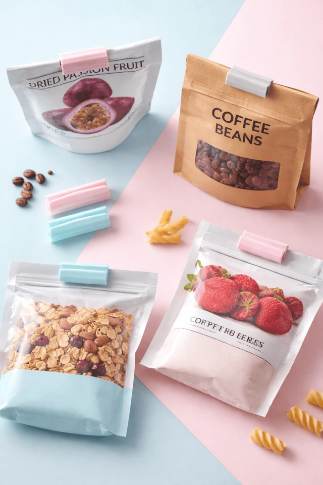 12 Adet Poşet Kapatma Düzenleyici Klipsler Poşet Klipsi