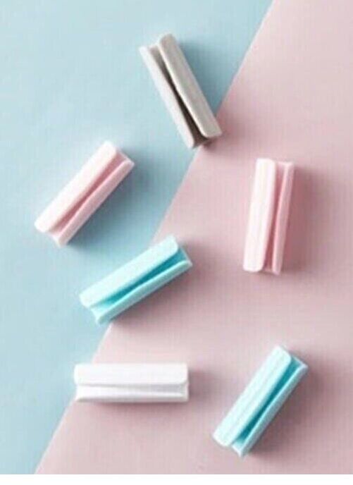 12 Adet Poşet Kapatma Düzenleyici Klipsler Poşet Klipsi