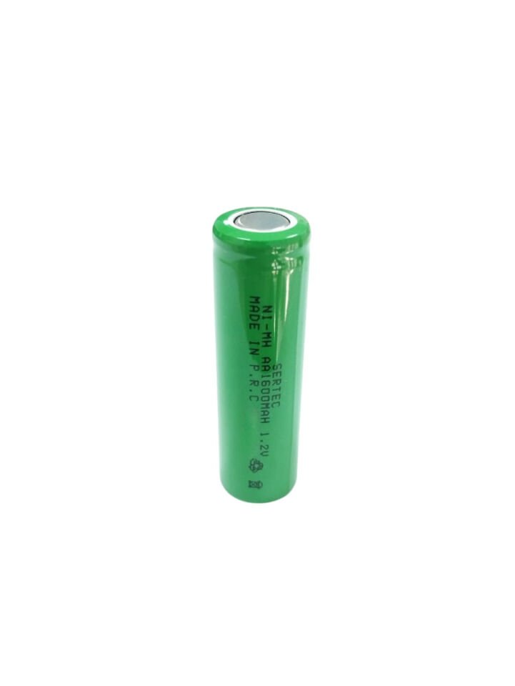 Sertec - 1.2V 1600 Mah - AA - Ni-MH Şarjlı Pil - (Başsız / Flat Head)