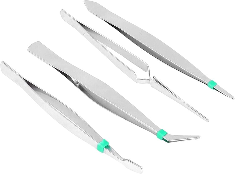 Premium 7 Parça Çelik Profesyonel Çiçek Bakım ve Teraryum Cımbız Seti - Lüks Bakım Kiti