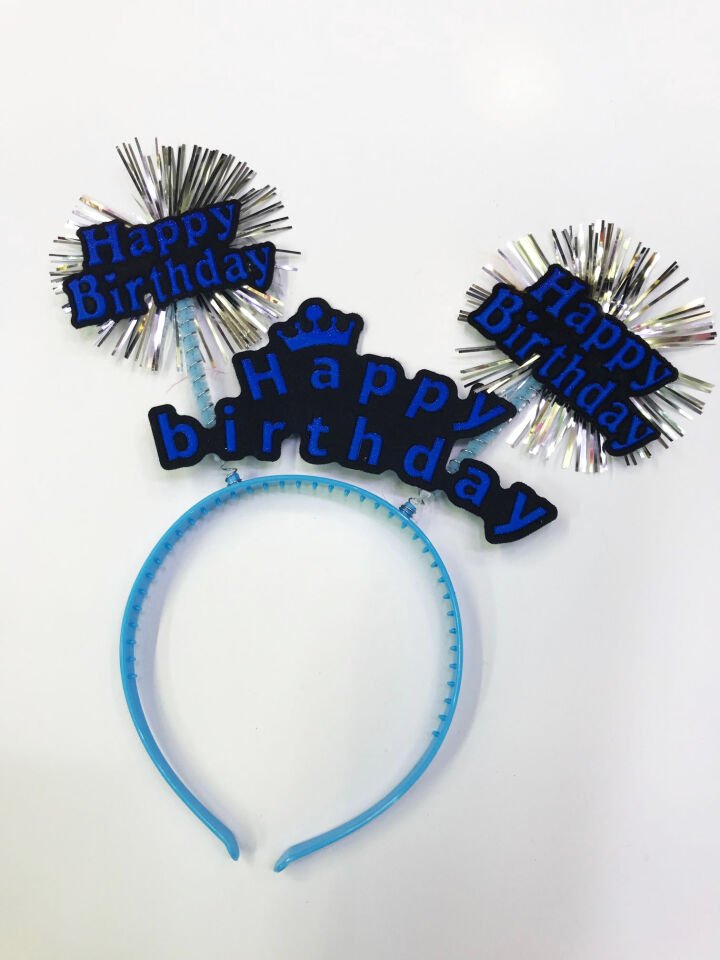 Happy Birthday Neon Renk Doğum Günü Tacı 12 Adet