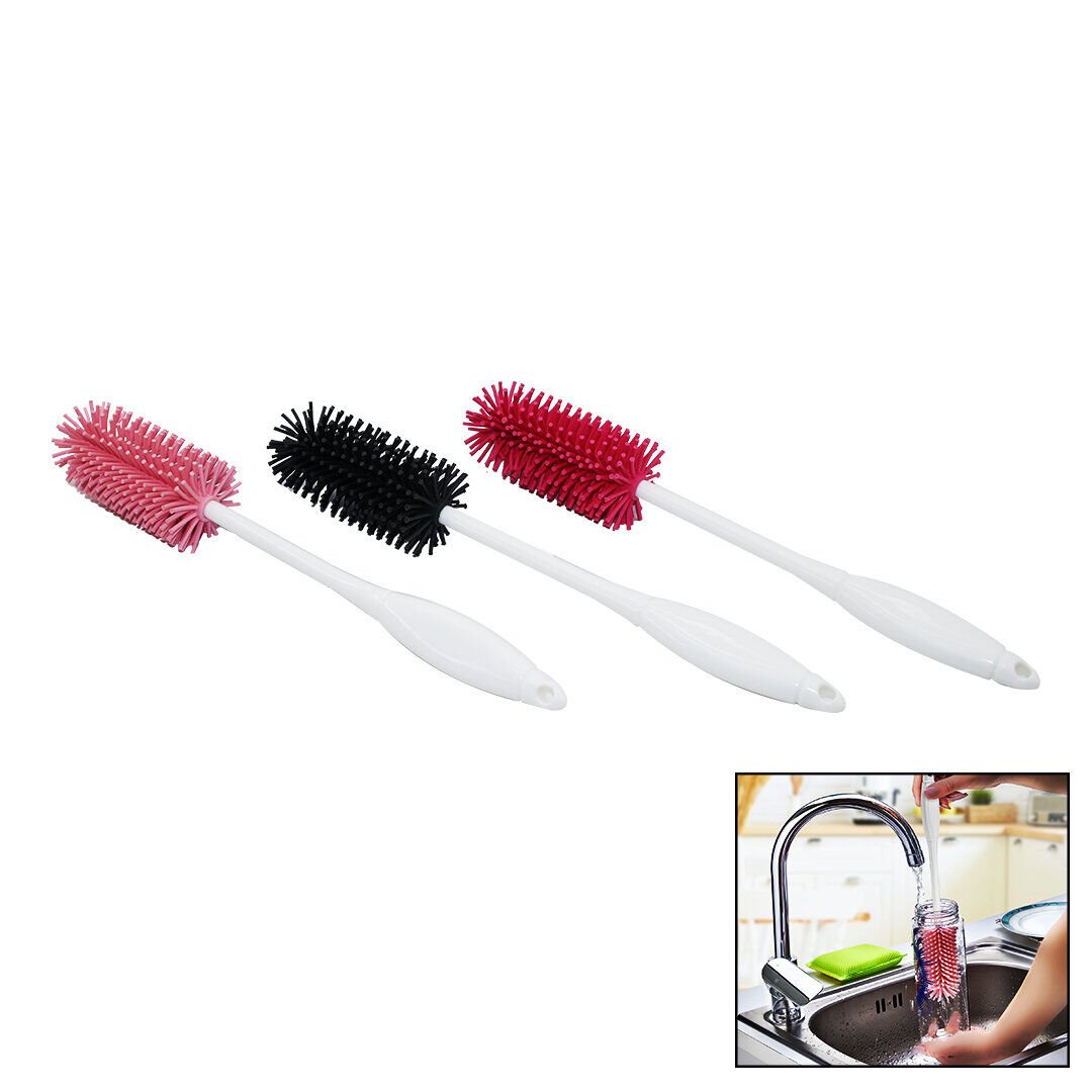 ŞİŞE BİBERON TEMİZLEME FIRÇASI SİLİKON TERMOS SÜRAHİ KAVANOZ KETTLE MATARA