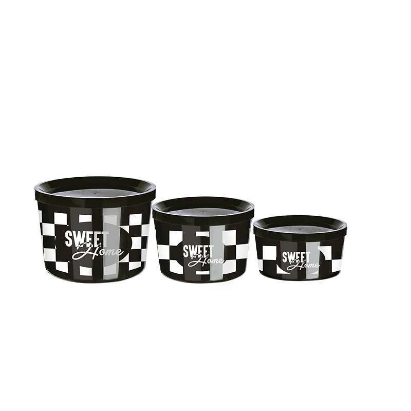 Saklama Kabı 3 Boy İç İçe Geçmeli Kolay Saklanır Yer Tutmaz- (360-800-1400ml)