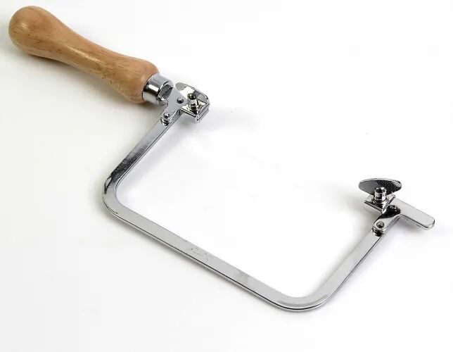 Sabit Kıl Testere Kolu - Ahşap Sap 13,5cm