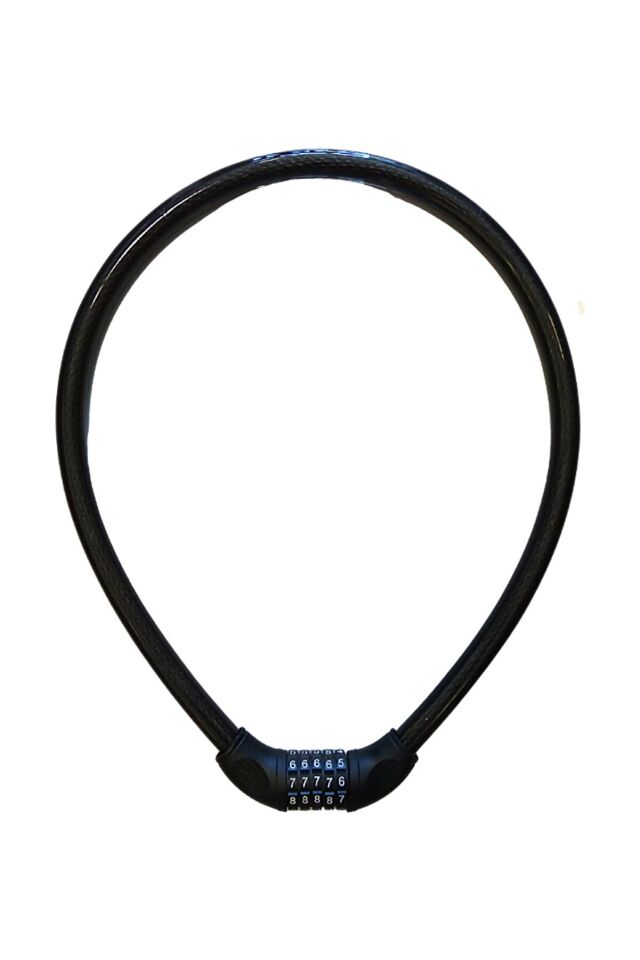 Yuma YM-747 120cm 20mm 5 Şifreli Siyah Motorsiklet Kilidi