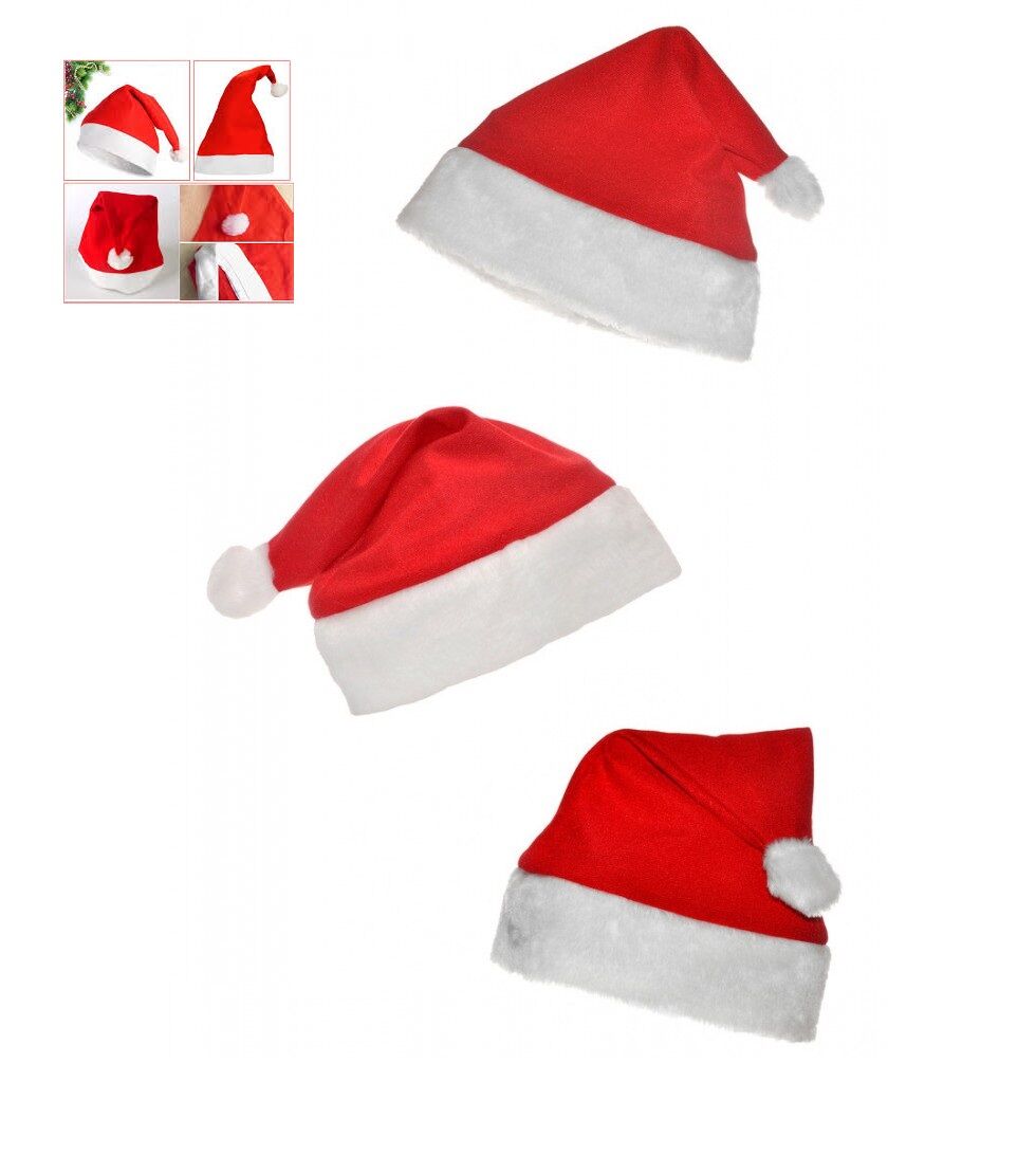 Noel Baba Şapkası 3 Adet Set