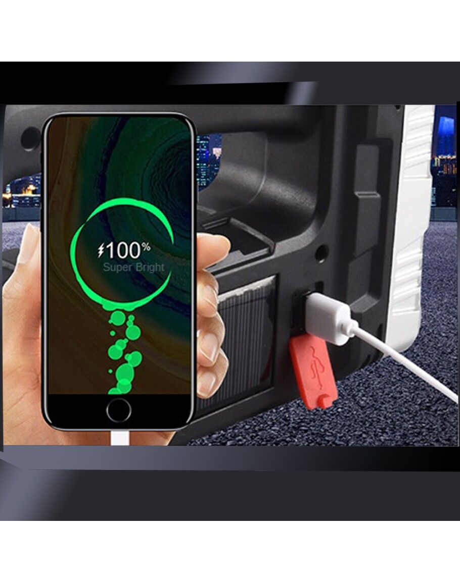 El Feneri Solar Panelli Ledli Powerbank Cob Fener