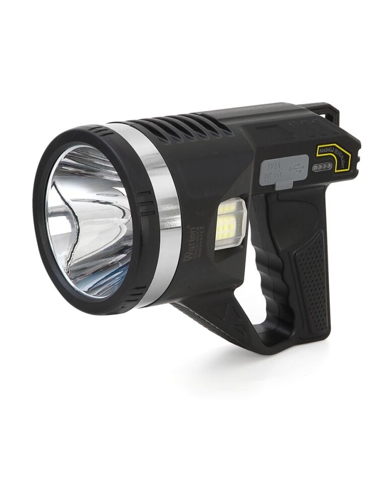 Şarjlı Dev Boy El Feneri Tripod Ayaklı Parlak LED El Lambası Kamp, Av ve Güvenlik İçin İdeal