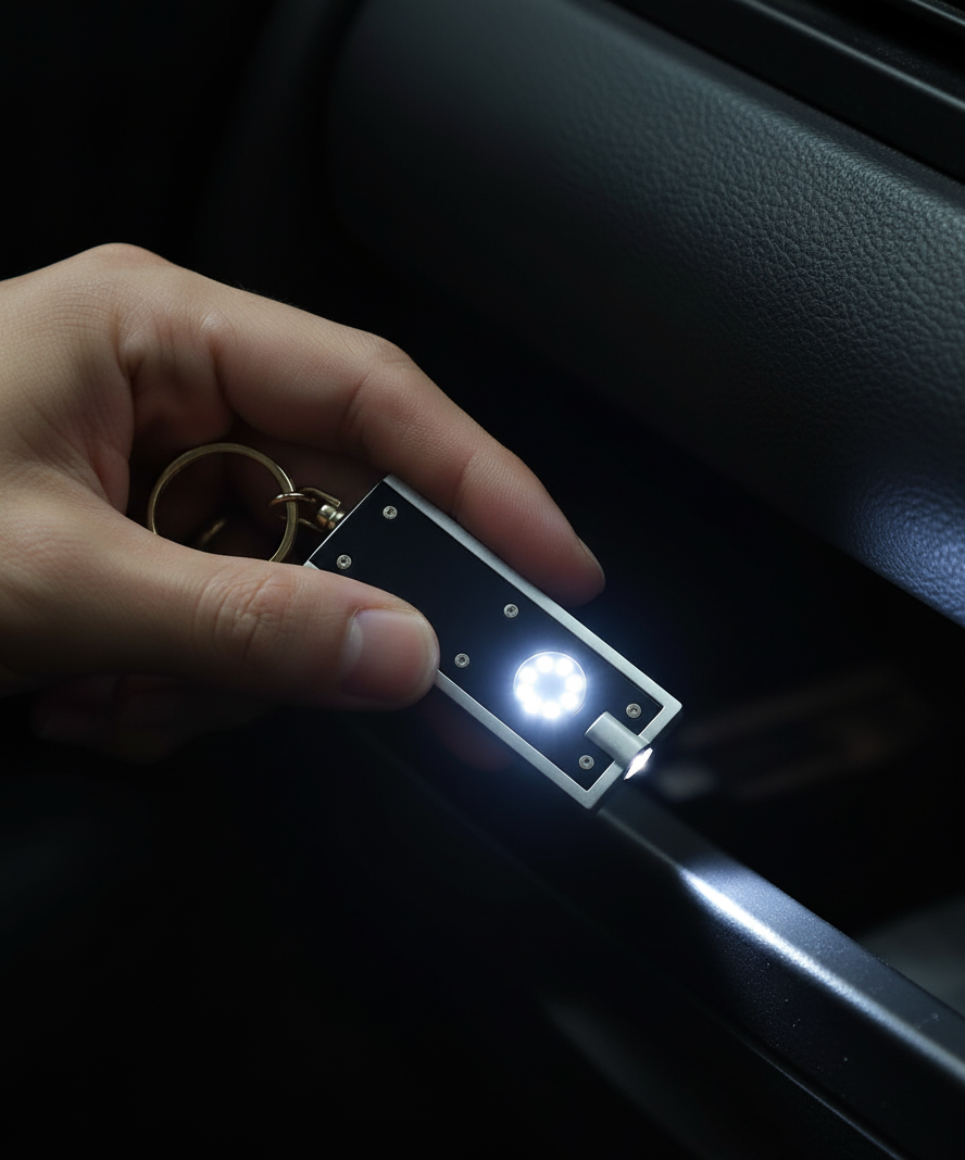 El Feneri Mini Taşınabilir LED Fener Anahtarlık  Çok Amaçlı Işıklı Anahtarlık