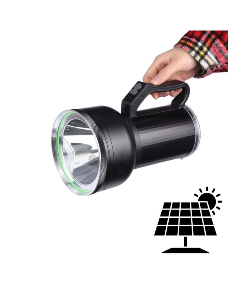 Taşınabilir Solar Şarjlı LED Fener Powerbank Özellikli Kamp ve Acil Durum İçin Süper Parlak Işık