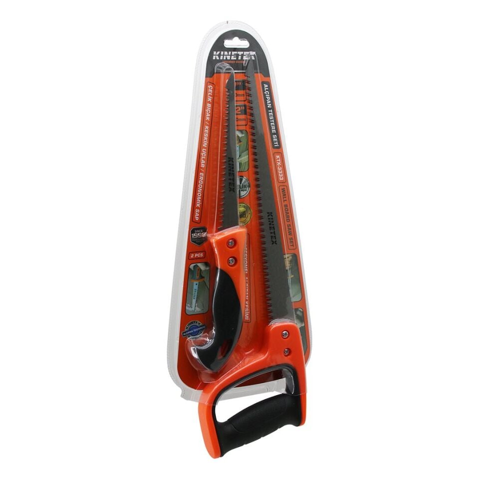2 PCS ALÇIPAN TESTERE SET PROFESYONEL 7 İNÇ- 170MM - 12 İNÇ- 300MM ÇELİK BIÇAK - ERGONOMİK SAP